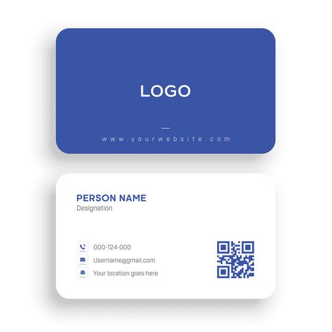 Calling Card Design, Stationery Business Card, Business Cards Layout, Qr Code Business Card, Graphic Design Business Card, Name Card Design, Professional Business Card Design, Business Card Designs, Visiting Card Design