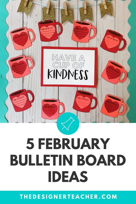 Kindness Craft, February Bulletin Boards, December Bulletin Boards, Kindness Bulletin Board, Valentine Bulletin Boards, Valentines Day Bulletin Board, January Bulletin Boards, February Classroom, Winter Bulletin Boards