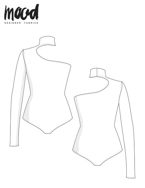 The Avens Bodysuit - Free Sewing Pattern - Mood Sewciety Sewing Patterns For Men, Sustainable Activewear, Figure Template, Sewing Pattern Free, Suit Sewing Patterns, Bodysuit Pattern, Mood Sewciety, Sewing Materials, Sewing Blouses