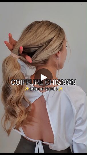 318K views · 3.6K reactions | ASTUCE CHIGNON RAPIDE & SIMPLE 🤍#hair #Hairstylesideas #hairhacks #cheveux #hairtutorial #coiffuredujour #coiffuretendance #coiffurefacile #hairstyle #coiffurefemme #coiffuresimple #hairstyles #hairinspo #cheveuxlongs #coiffure #tutocoiffure #coiffeuse #longhair #hairstyleinspo #easyhairstyle #astucecoiffure #chignonboheme #coiffuremariage #chignon #coiffuremariee #chignonmariage #chignonmariee #coiffurerapide #ideecoiffure #hairtips | poppy_hairstyles | poppy_hairstyles · Original audio Hair Tutorials, Chignon Tutorial, Poppy Hairstyles, Chignon Simple, Simple Hair, Fun Hair, Beauty Ideas, Hair Dos, About Hair