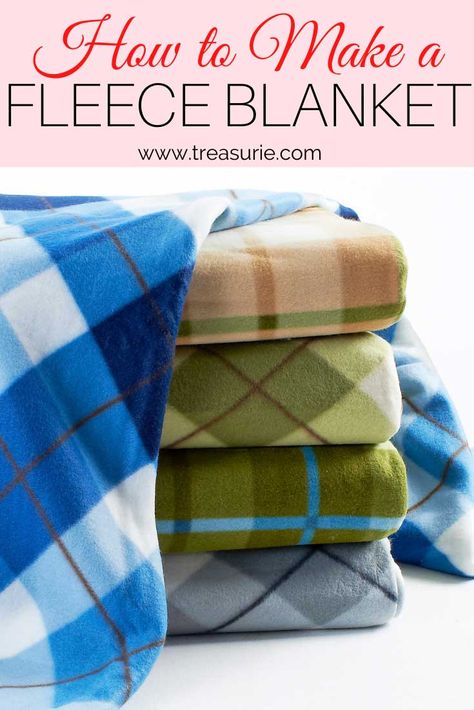 Making Fleece Blankets No Sew, How To Sew A Fleece Blanket, Making A Fleece Blanket, Sewing A Fleece Blanket, Throw Blanket Sewing Pattern, Fleece Blanket Pattern, Diy Fleece Blanket Sewn, Fleece Blanket Size Chart, Sewn Fleece Blanket