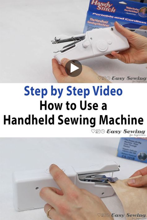 How To Use A Hand Sewing Machine, Hand Sewing Machine How To Use, Handheld Sewing Machine Projects, Hand Sewing Machine, Handheld Sewing Machine, Sewing Machine Beginner, Sew Machine, Sawing Machine, Sewing Machine For Sale