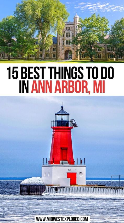 15 Best Things to do in Ann Arbor Michigan Anne Arbor Michigan, Things To Do In Ann Arbor Michigan, Michigan Ann Arbor, Ann Arbor Michigan Things To Do In, La Travel Guide, Visit Detroit, Travel Michigan, Midwest Road Trip, Chicago Vacation