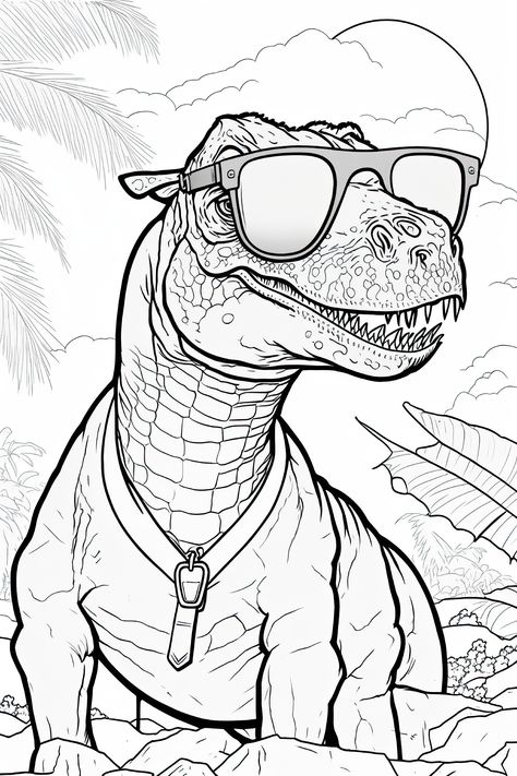 Colouring Pages Dinosaurs, Dinasour Coloring Paper, T Rex Coloring Page, Dinosaur Colouring Pages, Dinosaur Coloring Pages Free Printable, Dino Coloring Pages, Free Dinosaur Coloring Pages, Coloring Pages Dinosaur, Funny Coloring Pages