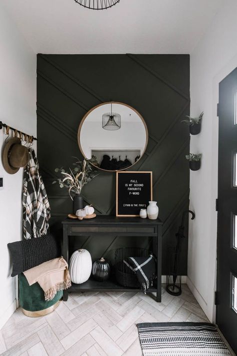 Gorgeous modern fall entryway decor! Simple decorating and styling ideas for fall that will make any room look gorgeous and seasonal! These fall decor ideas include stylish home decor for the entry console, bench or hooks! #autumn #homedecor #fall Console Bench, Fall Entryway Decor, Entry Console, Simple Decorating, Modern Fall Decor, Fall Entryway, Entry Decor, Fall Living Room, Modern Entryway