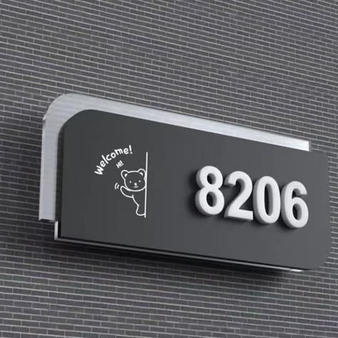 Custom Acrylic Door Numbers Plate Sign for Office Modern Door Sign, Door Plate, Acrylic Number Sign, Door Signage Design, Door Sign Design, Office Sign Design, Room Name Signs, Room Number Design, Door Number