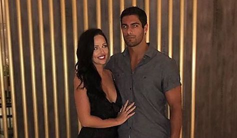 Jimmy Garoppolo & Girlfriend Alexandra King Jimmy Garoppolo Raiders, Jimmy Garoppolo Girlfriend, Jimmy Garoppolo, Ex Gf, Her Pictures, Sf 49ers, New Girlfriend, America Today, Celebrity Gossip