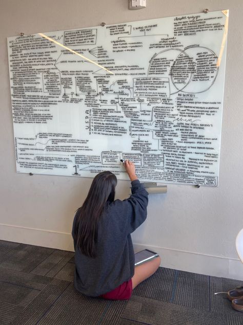 Whiteboard, White Board, Study Motivation, A Woman, Writing, White