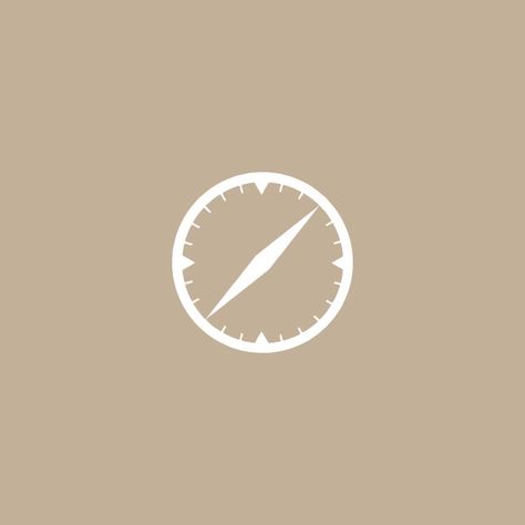 Tan Safari Icon, Tan App Icons, Safari Icon, Screen Aesthetic, Ipad Aesthetic, Iphone Aesthetic, App Icon, Ipad, Screen