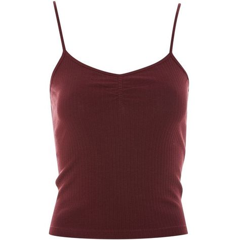 Topshop Iris Ruch Front Vest Top ($8.37) ❤ liked on Polyvore featuring tops, topshop, tank tops, shirts, burgundy, strap shirt, strappy shirt, cotton shirts, red vest and red tank Dark Red Tank Top, Strappy Shirt, Rouched Top, Burgundy Tank Top, Burgundy Vest, Ruched Shirt, Spaghetti Strap Shirt, Burgundy Shirt, Red Tank Top