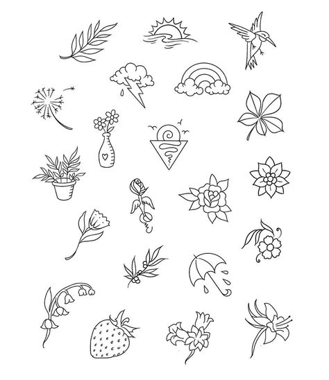 Plant Flash Tattoo, Coquette Tattoo, Tattoo Dragonfly, Leaves Embroidery, Small Girly Tattoos, Garden Tattoos, Finger Tats, Handpoke Tattoo, Tattoos For Lovers