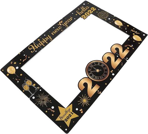 Cadre Photo Booth, Party Photo Frame, New Year Photo, Party Fotos, Frame Props, Photo Frame Prop, New Year's Party Decorations, Photos Booth, New Year Photos