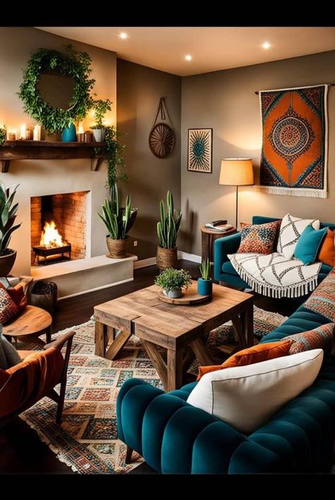 Terracotta And Green Office, Palace Decor, Tan Couch, Colourful Living Room, Therapy Room, Home Design Living Room, Dream Living, Room Style, Boho Living