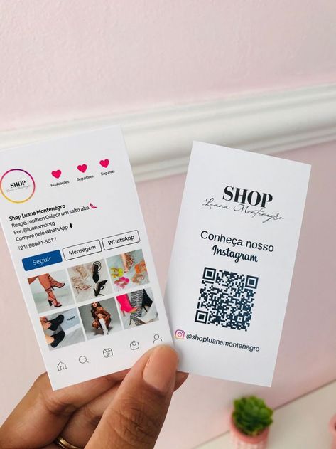 Instagram Bussines Card, Card Store Design, Cute Business Cards Ideas Creative, Business Card Ideas Creative, Shop Visiting Card Design, Shop Card Design, Visiting Cards Design Creative, Business Card Design Creative Ideas, Visit Card Design