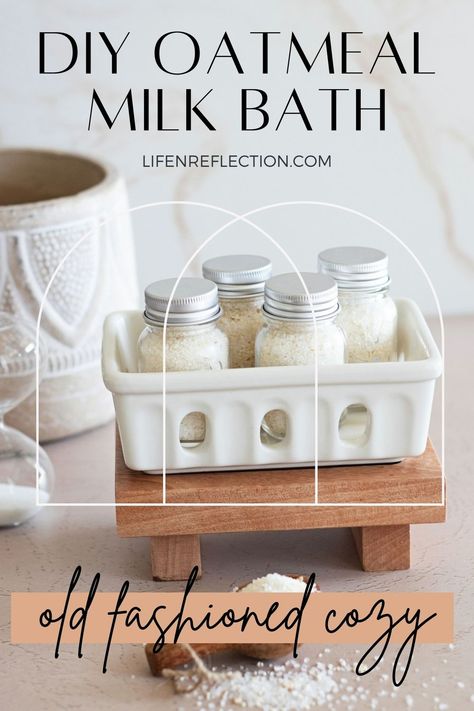 Diy Milk Bath, Oatmeal Milk Bath, Milk Bath Diy, Bath Recipes Diy, Diy Bath Soak, Coconut Milk Bath Soak, Milk Bath Recipe, Bath Teas, Bath Soak Recipe