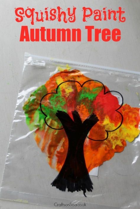 This mess free autumn tree craft is perfect for teaching about colour mixing and is a fun sensory autumn craft too! Get our tips for this fun activity. Autumn Tree Craft, Fall Crafts For Toddlers, Autumn Craft, November Crafts, 13 November, Colour Mixing, Fall Preschool, Tree Craft, Autumn Tree