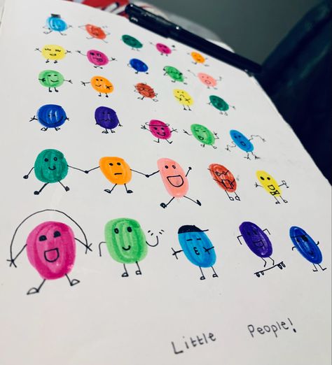 Thumb Print Art For Kids, Thumb Painting For Kids, Finger Print Art Ideas, Room Parent Gifts, Love Pick Up Lines, Fingerprint Art Kids, Thumb Painting, Friendship Paintings, Fingerprint Art