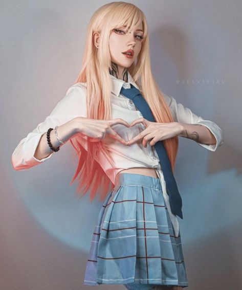 Cute Cosplay Poses, Cosplay Marin, Outdoor Modeling, Project Cosplay, Cosplay Poses, Facial Proportions, Miku Cosplay, Curated Content, Marin Kitagawa