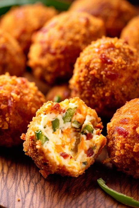 Bacon Jalapeño Popper Cheese Balls - That Oven Feelin Hot Canapes Ideas, Tapas Plank, Jalapeno Bites, Jalapeno Popper Bites, Hostess Snacks, Bacon Jalapeno Poppers, Stuffed Jalapenos With Bacon, Themed Food, Best Appetizer Recipes