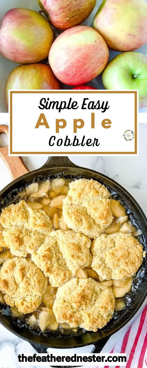 This Bisquick Apple Cobbler is the perfect dessert for any occasion. Made with fresh apples and a deliciously crumbly topping, it's a warm and comforting treat that's sure to satisfy any sweet tooth. Best of all, it's quick and easy to make, with just a few simple ingredients that you probably already have on hand. Serve it warm with a scoop of vanilla ice cream for the ultimate dessert experience. Bisquick Apple Cobbler, Bisquick Cobbler Recipes, Cobbler With Bisquick, Easy Apple Cobbler, Apple Cobbler Recipe, Desserts With Few Ingredients, Fall Recipes Pumpkin, Healthy Dessert Recipes Easy, Yummy Desserts Easy