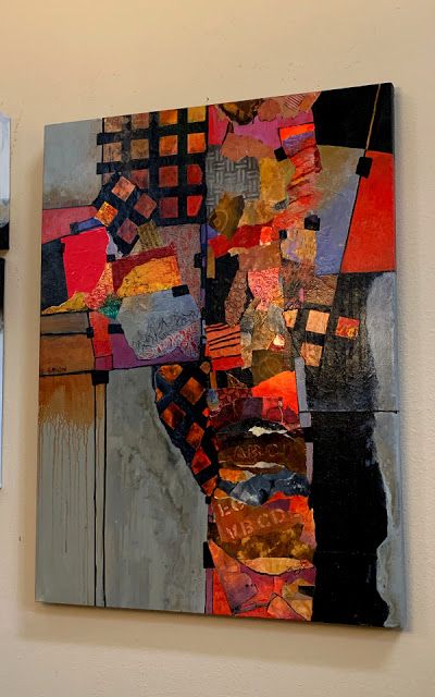 CAROL NELSON FINE ART BLOG: Mixed Media Abstract Collage, "Billboard 6" © Carol Nelson Fine Art Carol Nelson Art, Mixed Media Abstract, Soyut Sanat Tabloları, Abstract Collage, Abstract Art Inspiration, Collage Art Mixed Media, Contemporary Abstract Art, Art Mixed Media, Mix Media