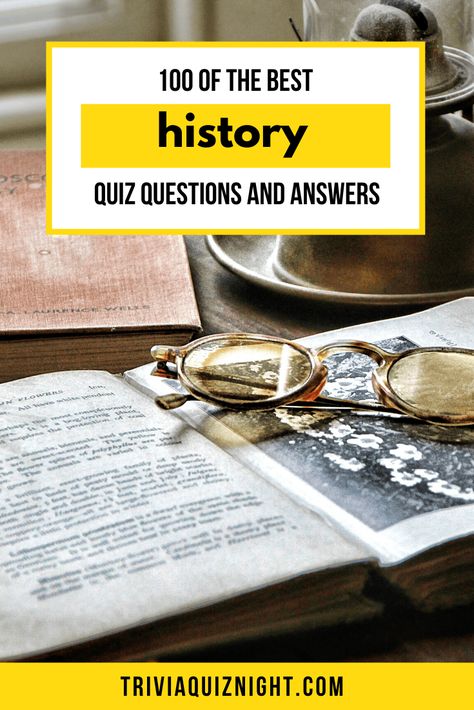 History Trivia Questions And Answers, History Quiz Questions, History Trivia Questions, Movie Quizzes, Science Trivia, Fun Quiz Questions, History Questions, History Quiz, Quiz With Answers