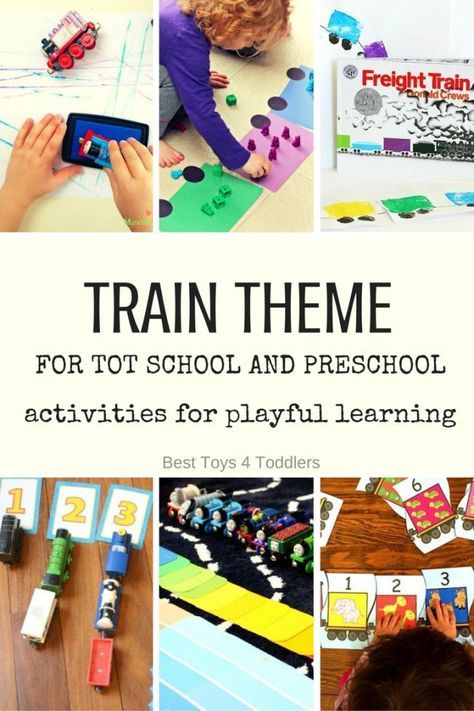 Best Toys 4 Toddlers - Weekly Activity Planner for Tot School and Preschool with Train Theme for Letter T (free printable planner available) Train Inquiry Kindergarten, Train Learning Activities, Transport Preschool, Transportation Sensory, Train Preschool Activities, T Is For Train, Trains Preschool, Activity Planner, Train Crafts