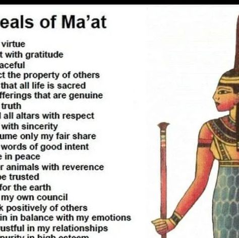 Matt LaCroix on Instagram: "Long before the 10 Commandments ever existed were the 42 Laws of Ma'at from ancient Egypt. They represent the essential blueprints for our growth and refinement as a person. How many do you follow? #lawsofmaat #powerfulthoughts #ancientknowledge" 42 Laws Of Maat, Laws Of Maat, The 10 Commandments, 10 Commandments, Ancient Knowledge, Ancient Egypt, How Many, Egypt, The 10