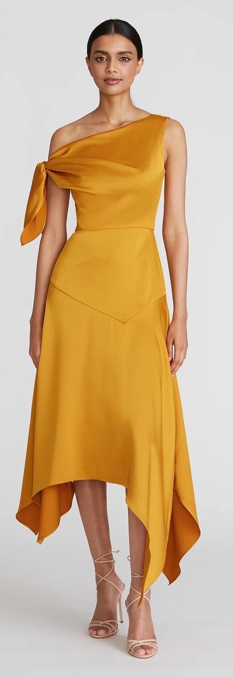 Imgur: The magic of the Internet Theia Dresses, Floral Satin Dress, Daphne Dress, High Low Midi Dress, Draped Bodice, Handkerchief Hem Dress, Midi Dress Formal, Satin Cocktail Dress, Handkerchief Dress