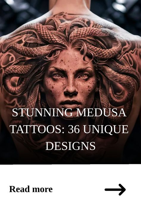 Stunning Medusa Tattoos: 36 Unique Designs Spooky Medusa Tattoo, Unique Medusa Tattoo Forearm, Cool Men Tattoos Ideas Unique, Medusa Chest Tattoo Men, Angry Medusa Tattoo, Medusa Stomach Tattoo, Mount Olympus Tattoo, Norse Mythology Tattoo For Women, Realistic Medusa Tattoo