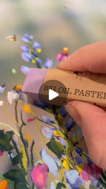 Sarah Bidner on Instagram Knife Painting, Oil Pastels, Watercolour Paper, Flower Art Painting, Pastel Art, Painting Process, Oil Pastel, Soft Pastel, Watercolor Paper