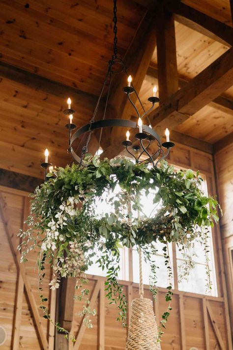 14 Ways to Host an Elegant Farm Wedding Elegant Farm Wedding, Pretty Wedding Centerpieces, Farm Wedding Decorations, Fall Barn Wedding, Wedding Backyard Reception, Rustic Farm Wedding, Barn Wedding Reception, Ballgown Wedding, Wedding Chandelier