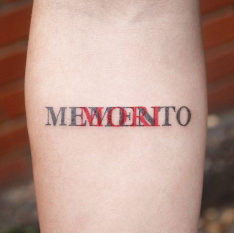 Sandman Tattoo, Memento Tattoo, Best Tattoo Fonts, Memento Mori Tattoo, Script Tattoos, Optical Illusion Tattoos, Illusion Tattoos, Medusa Tattoo Design, Optical Illusion Tattoo