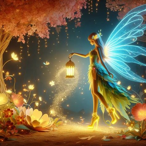 The lantern 🏮 fairies. #Fairies #digitalart #fantasy #magical #3D #BFF #lanterns #fairylights Holding Lantern, 3d Fairy, Lantern Art, Avatar Films, Couple Pics For Dp, The Lantern, Love Fairy, Baby Fairy, Fantasy Theme