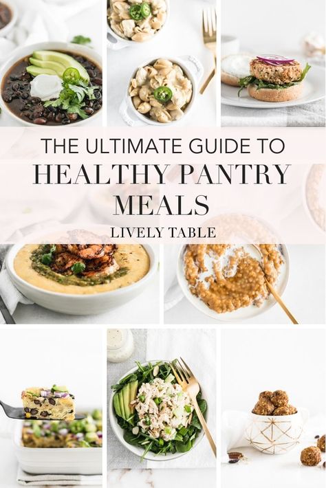 Healthy Foods To Keep In The House, Apocalypse Recipes, Healthy Pantry Meals, Working Pantry, Healthy Pantry Staples, Pantry Meals, Macro Recipes, Healthy Pantry, Frugal Recipes