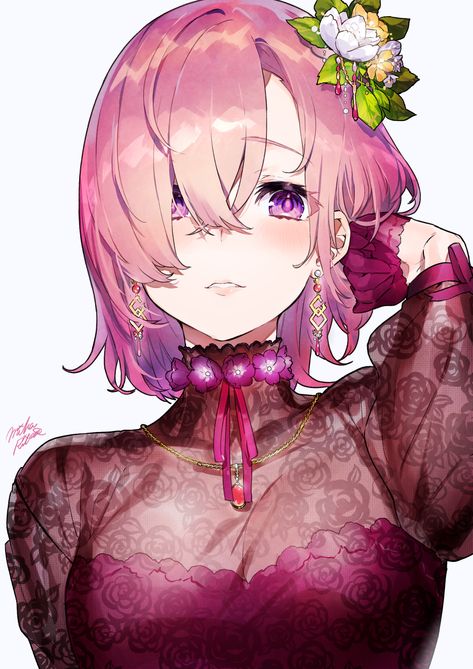 Mika Pikazo, Anime Flower, 5 Anime, Fate Anime Series, 영감을 주는 캐릭터, An Anime, Pink Hair, Character Design Inspiration, Anime Character Design