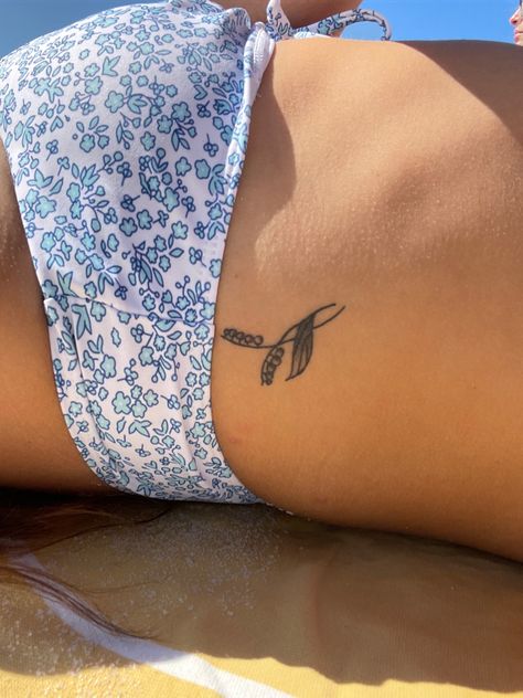 small tiny tattoo black lavender plant on ribs beach bathing suit summer Tattoos, Small Lavender Tattoo, Tattoo On Ribs, Lavender Tattoo, Madison Bailey, Tattoo On, Infinity Tattoo, Lavender