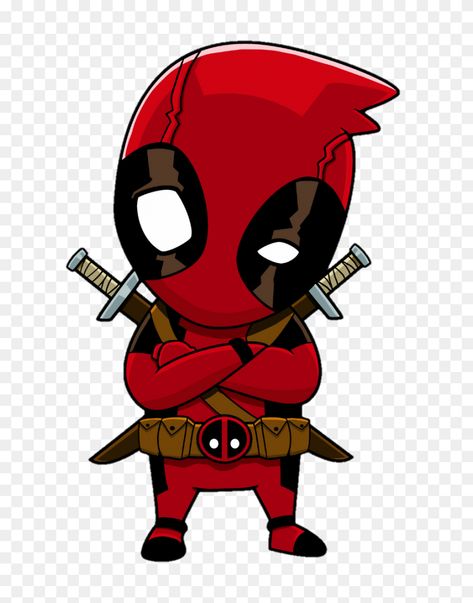 Chibi Deadpool, Deadpool Png, Deadpool Cartoon, Deadpool Stickers, Cute Deadpool, Deadpool Tattoo, Deadpool Drawing, Chibi Marvel, Deadpool Funny