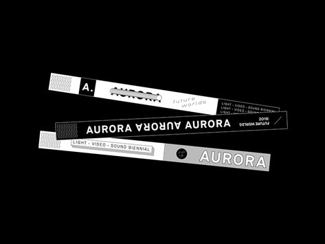 Aurora Wrist Bands by 𝚃𝚛𝚊𝚌𝚝𝚘𝚛𝚋𝚎𝚊𝚖 | Dribbble Wristband Design, Graduation Design, Ticket Design, Wrist Band, Saint Charles, San Rafael, Aesthetic Gif, Small Cards, Aesthetic Images