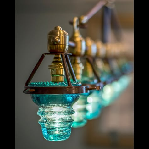 Antique Pendant Light, Insulator Lights, Craft Lights, Glass Insulators, Backyard Lighting, Antique Pendant, Usa Products, Rustic Lighting, Vintage Material