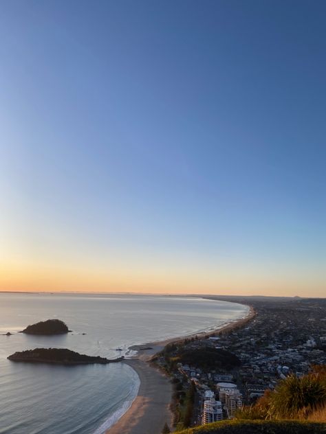 #beach #summer #sunrise #aesthetic Nz Summer, 2025 Moodboard, Sunrise Aesthetic, Mount Maunganui, Summer Sunrise, White Cloud, 2024 Vision, Beach Summer, Perfect Summer