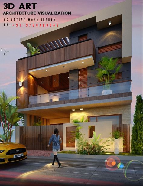 Outer Staircase Elevation, Dulhe Ka Dress, Alivation Of House Design, 3 Storey House Design With Roof Deck, Triplex House Elevation, 30 Feet Front Elevation Modern, Latest Elevation Designs For House, 3 Storey House Design Modern, 2 Storey House Design Modern Floor Plans