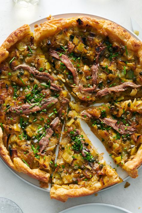 Onions Recipes, Summer Pizza, Anchovy Recipes, Anchovy Paste, Savory Tarts, Onion Tart, Paste Recipe, Savory Tart, Tart Recipe