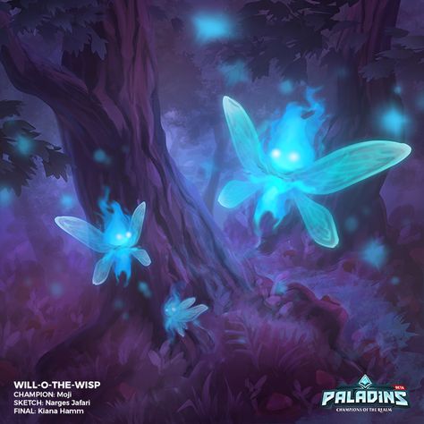 Willow Of The Wisp, Spirit Creature Art, Will O The Wisp Art, Glowing Creature, Will O Wisp, Willow Wisp, Sprite Art, Night Creatures, Will O The Wisp