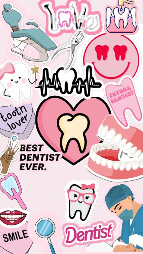 Dentista Dental Wallpaper, Female Dentist, Dental Aesthetics, Dental Hygiene School, Dental Office Decor, Kawaii Disney, Dental School, Best Dentist, Medical Art