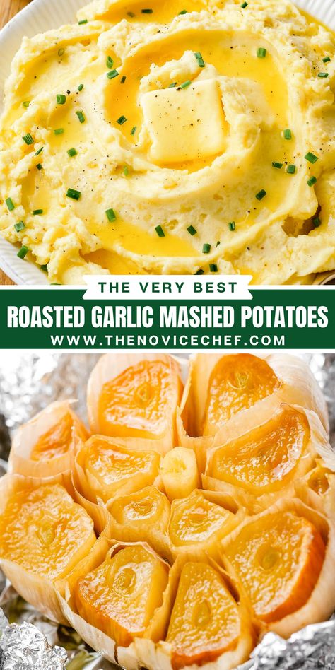 Healthy Creamy Mashed Potatoes, Restaurant Style Garlic Mashed Potatoes, Perfect Mash Potatoes, Mash Potato Thanksgiving, Garlic Mashed Potatoes Healthy, Creamy Flavorful Mashed Potatoes, Roasted Garlic Parmesan Mashed Potatoes, Mashed Garlic Potatoes Recipe, Mashed Potatoes Roasted Garlic