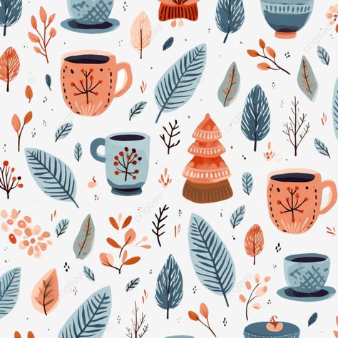 colorful seamless pattern with traditional winter elements for christmas in hygge style scandinavi Hygge Pattern, Hygge Illustration, Winter Elements, Christmas Seamless Pattern, Hygge Christmas, Hygge Style, Christmas Elements, Christmas Patterns, Transparent Image