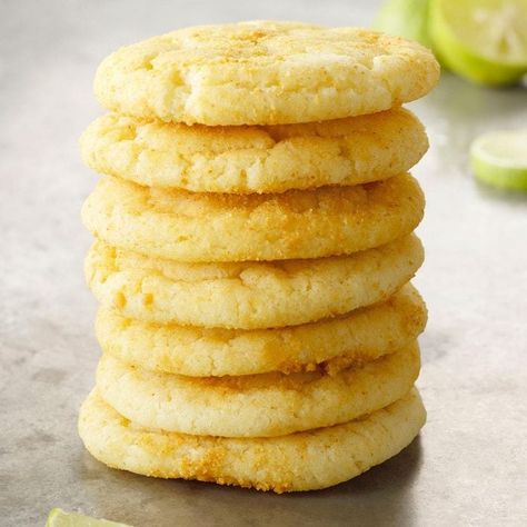 Key Lime Pie Cookies Key Lime Pie Cookies Taste Of Home, Key Lime Pie Cookies, Almond Joy Cupcakes, Deltona Florida, Key Lime Cookies, Pecan Pie Cookies, Cookie Contest, Lime Cookies, Cake Mug