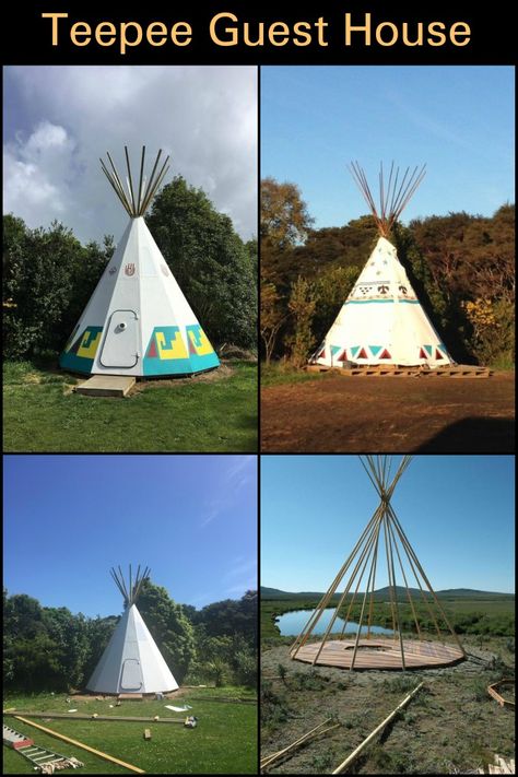 Bohemian Trailer, Backyard Teepee, Build A Teepee, Teepee Tent Camping, Teepee House, Teepee Outdoor, Tepee Tent, Diy Teepee Tent, Wooden Teepee