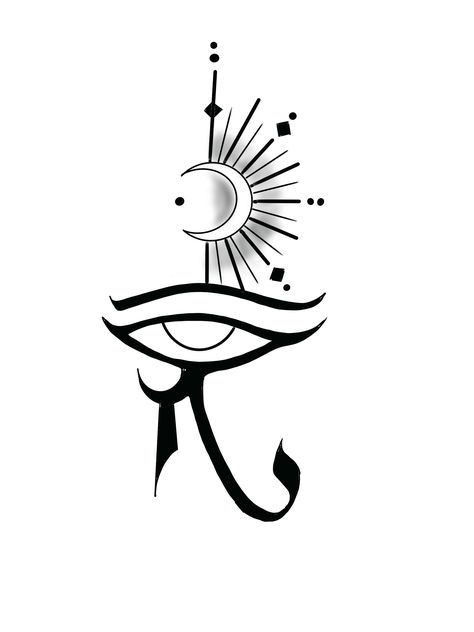 Egyptian Third Eye Tattoo, Ahnk Tattoo Stencil, Eye Of Horus Tattoo Stencil, Eye Of Thoth Tattoo, Eye Of Horus Tattoo Feminine, 888 Tattoo, Lighting Tattoo, Eye Of Horus Tattoo, Egyptian Eye Tattoos